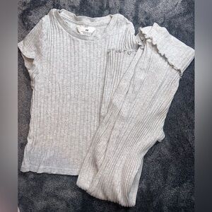H&M Gray matching set Size 14 girls